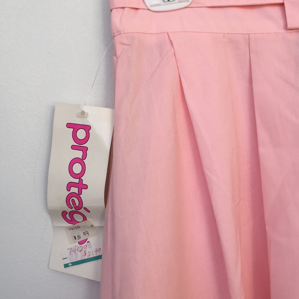 Vtg Skirt Pink Cotton Size 10 Maxi Lightweight Tie - Picture 5 of 6
